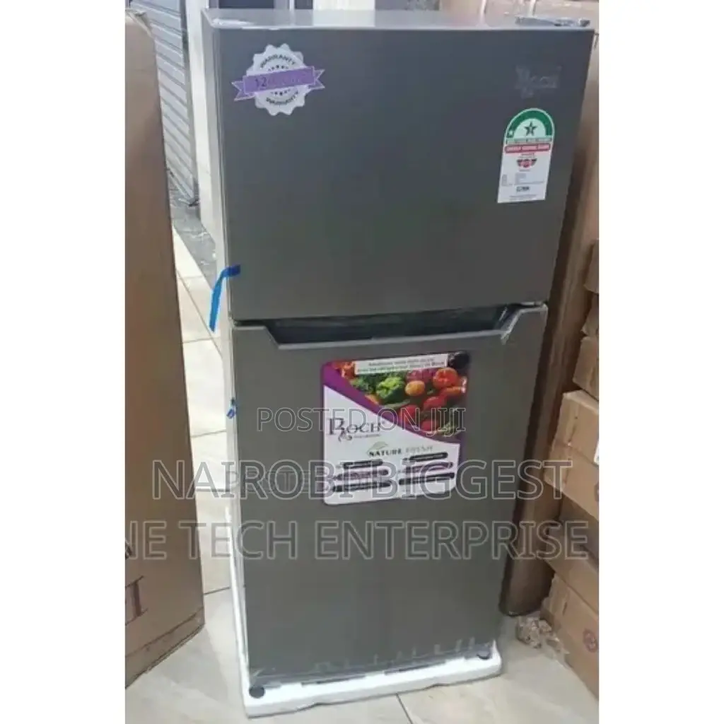 Roch 128litres Silver Double Door Fridge