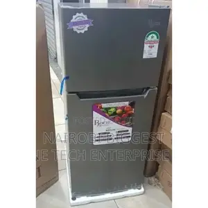 Roch 128litres Silver Double Door Fridge