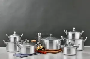 Tornado 14-PCS Stainless Steel Cooking Pot Set