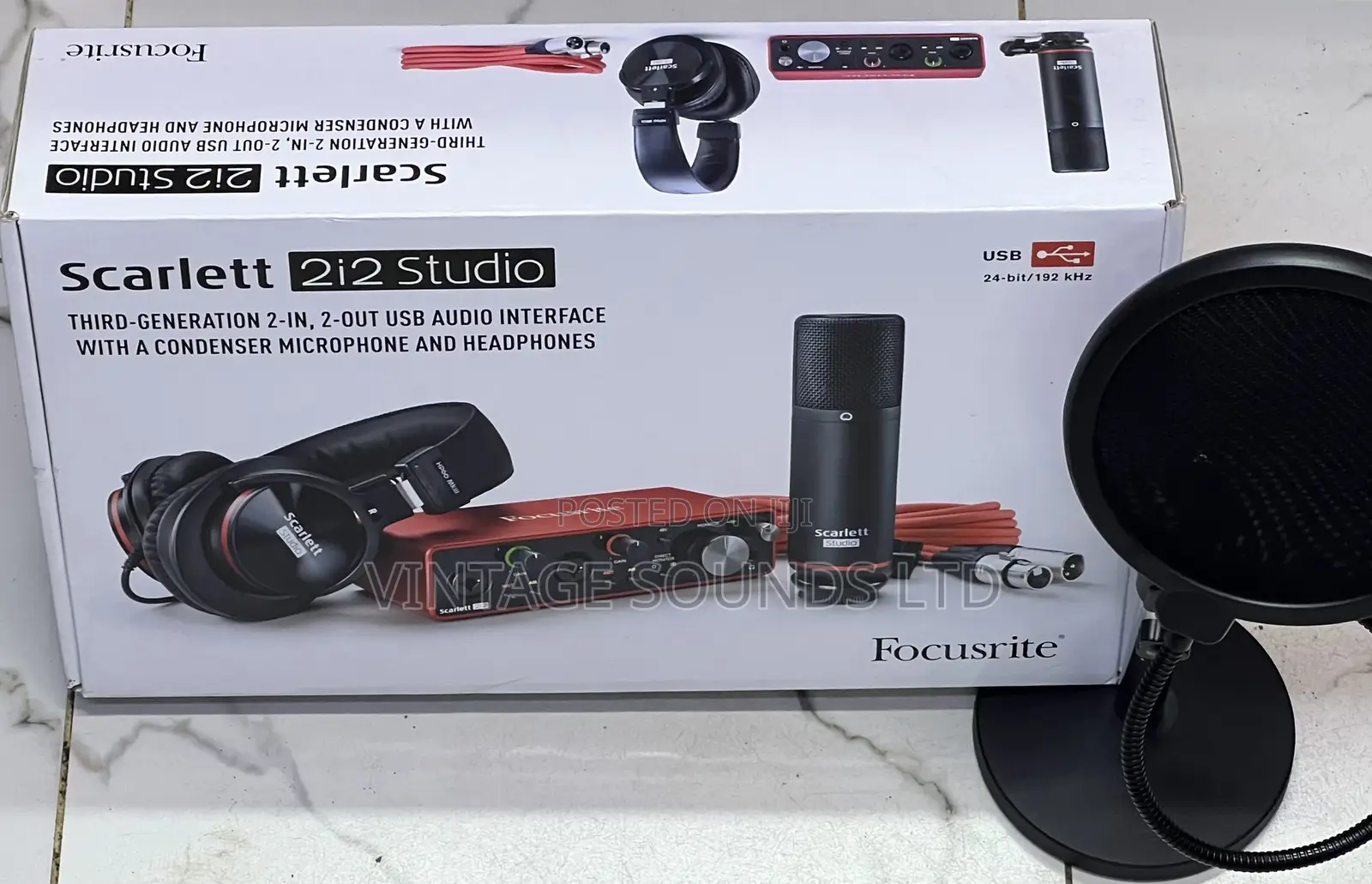 Full Package Studio Scarlet 2i2 Focusrite Studio