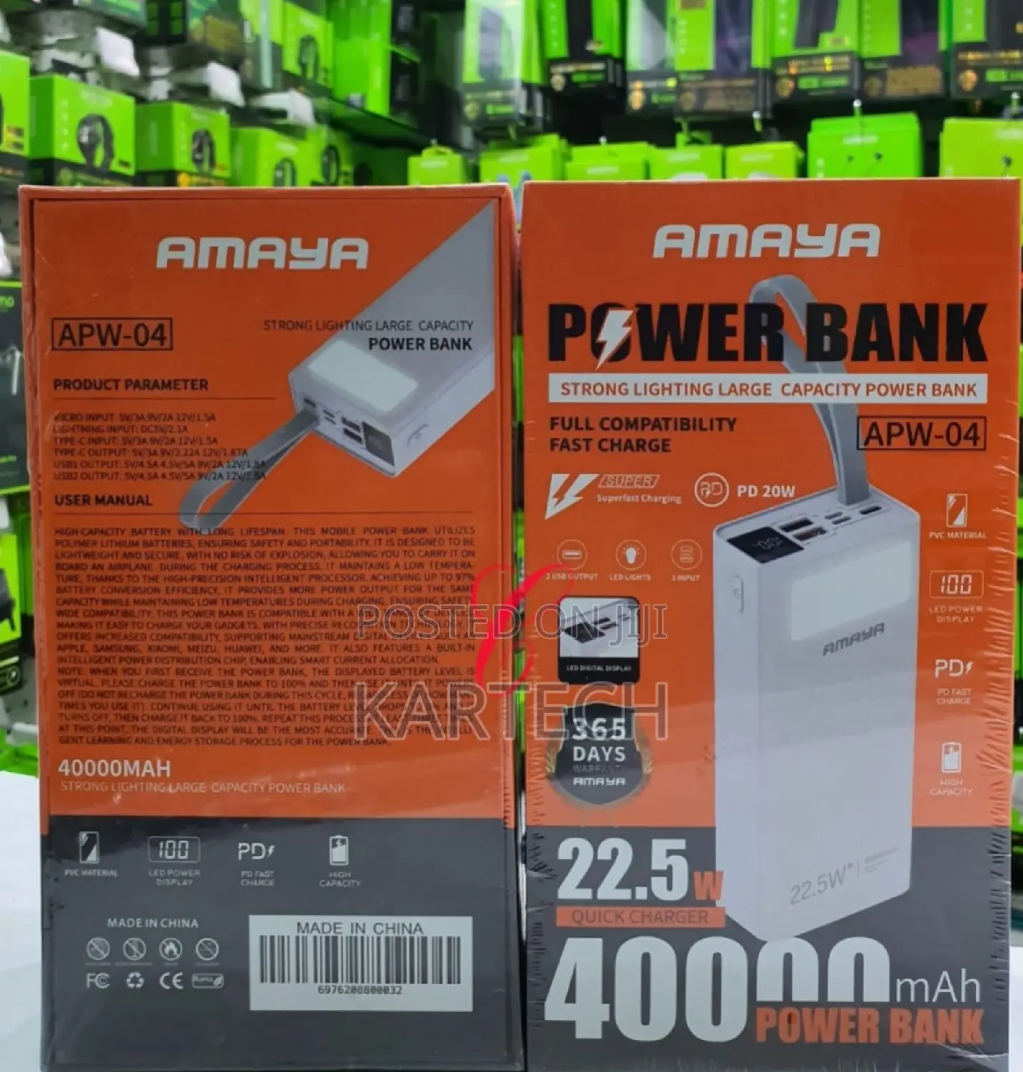 Amaya APW-04 22.5W 40,000mah Power Bank