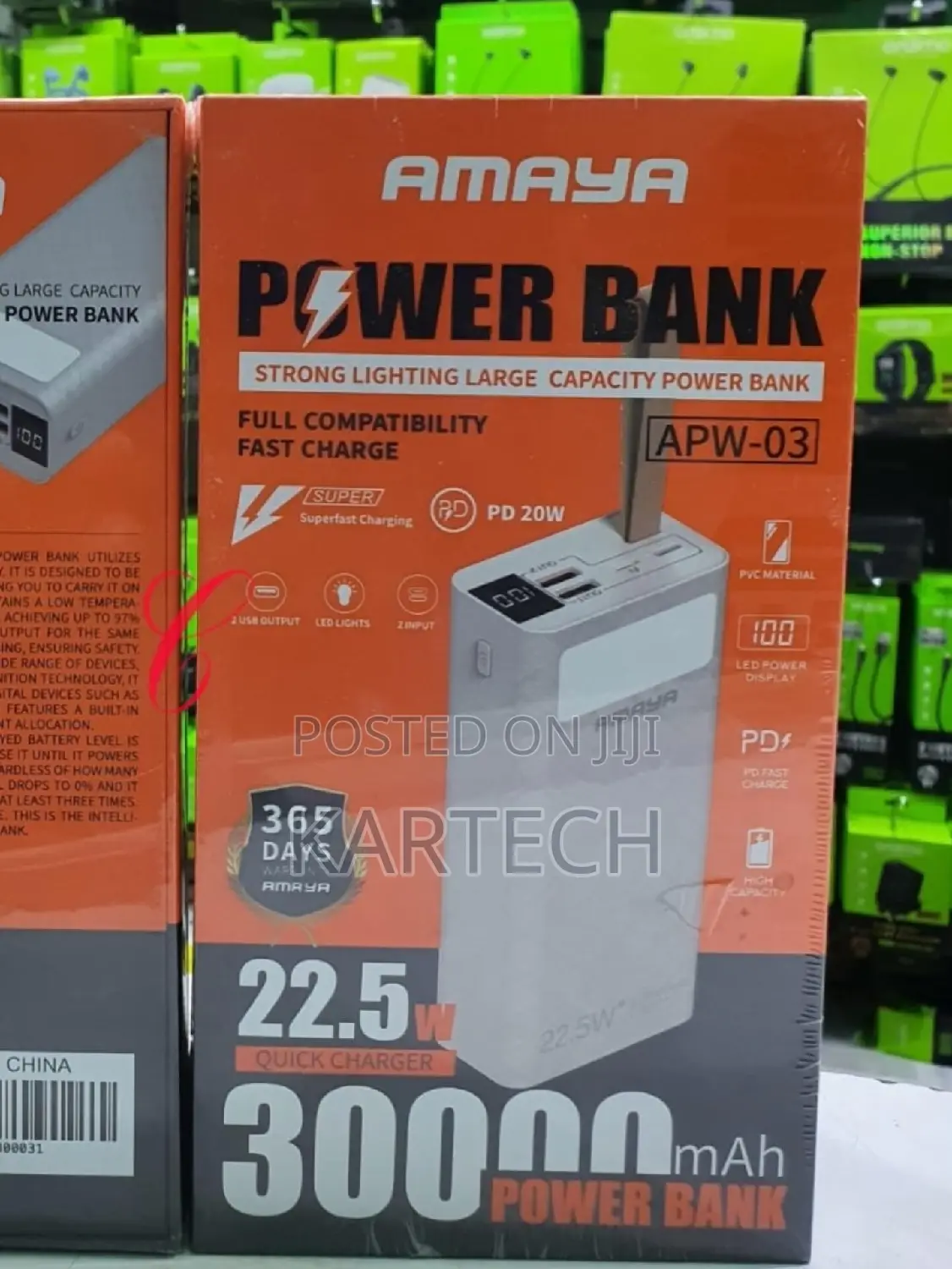 Amaya APW-03 22.5W 30,000mah Power Bank