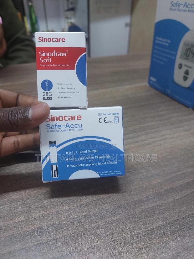 Blood Glucose Test Strips+Lancets -SINOCARE - main view