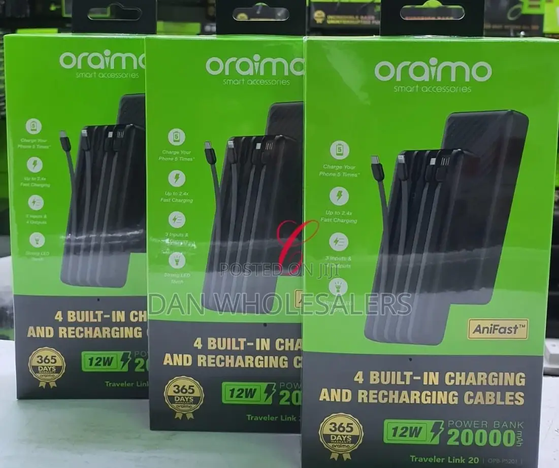 Oraimo Traveler 20 OPB-P5201 20,000mah Power Banks