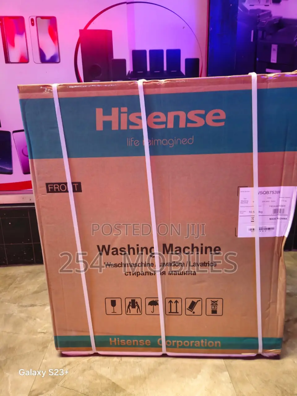 Hisense 7.5kg Twin Tub Washing Machine Wsqb753w