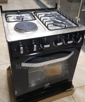 Sarahtech 50 by 55 Black 3gas+1 Electric Cooker