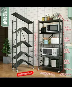 *5layer Multipurpose Metallic Storage Kitchen Rack