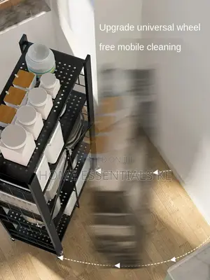 *5layer Multipurpose Metallic Storage Kitchen Rack