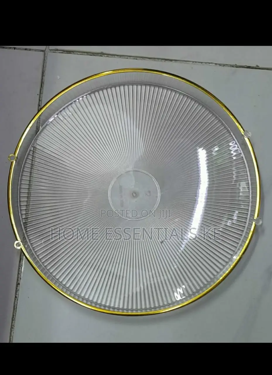 *ROUND RECTANGULAR Modern Tray WITH Gold Rimmed