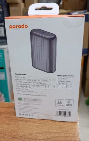 Porodo Power Bank 10000mah PD 20W
