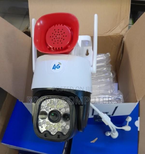 WIRELESS 4G Simcard 360 Degrees PTZ CCTV Siren Camera - main view
