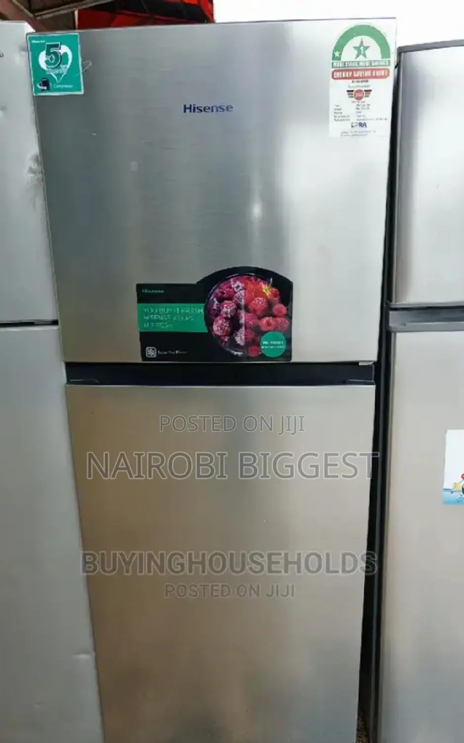 Hisence 202litres  Non Frost Refrigerator