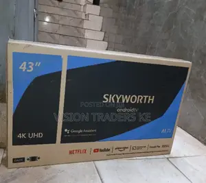 Skyworth 43'' Smart Android Google Tv Frameless Tv, Netflix