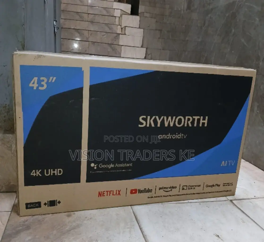 Skyworth 43'' Smart Android Google Tv Frameless Tv,Netflix.