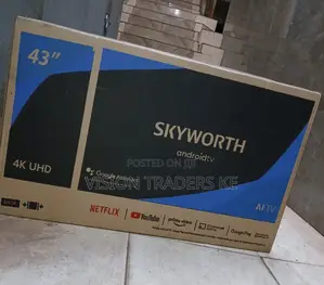 Skyworth 43'' Smart Android Google Tv Frameless Tv,Netflix.