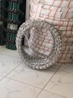 Galvanised Silver Razor Wire