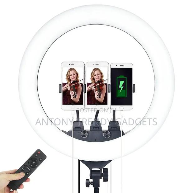 18 Nch Ring Light, 2700- Led Ring Lamp, With Tripod, 3 - thumbnail 2