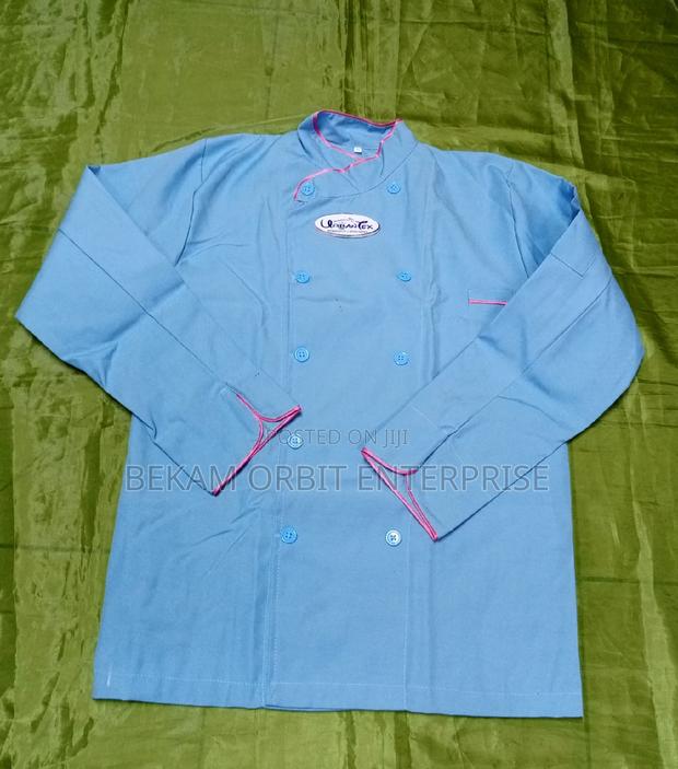 High Quality Customized Poly-cotton Unisex Chef Jacket - main view