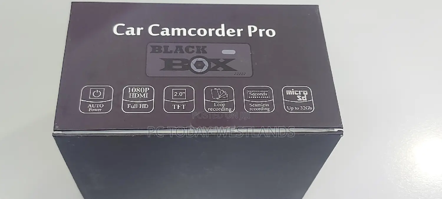 BLACK BOX Car Dashcam 1080p Wide Angle LCD Screen