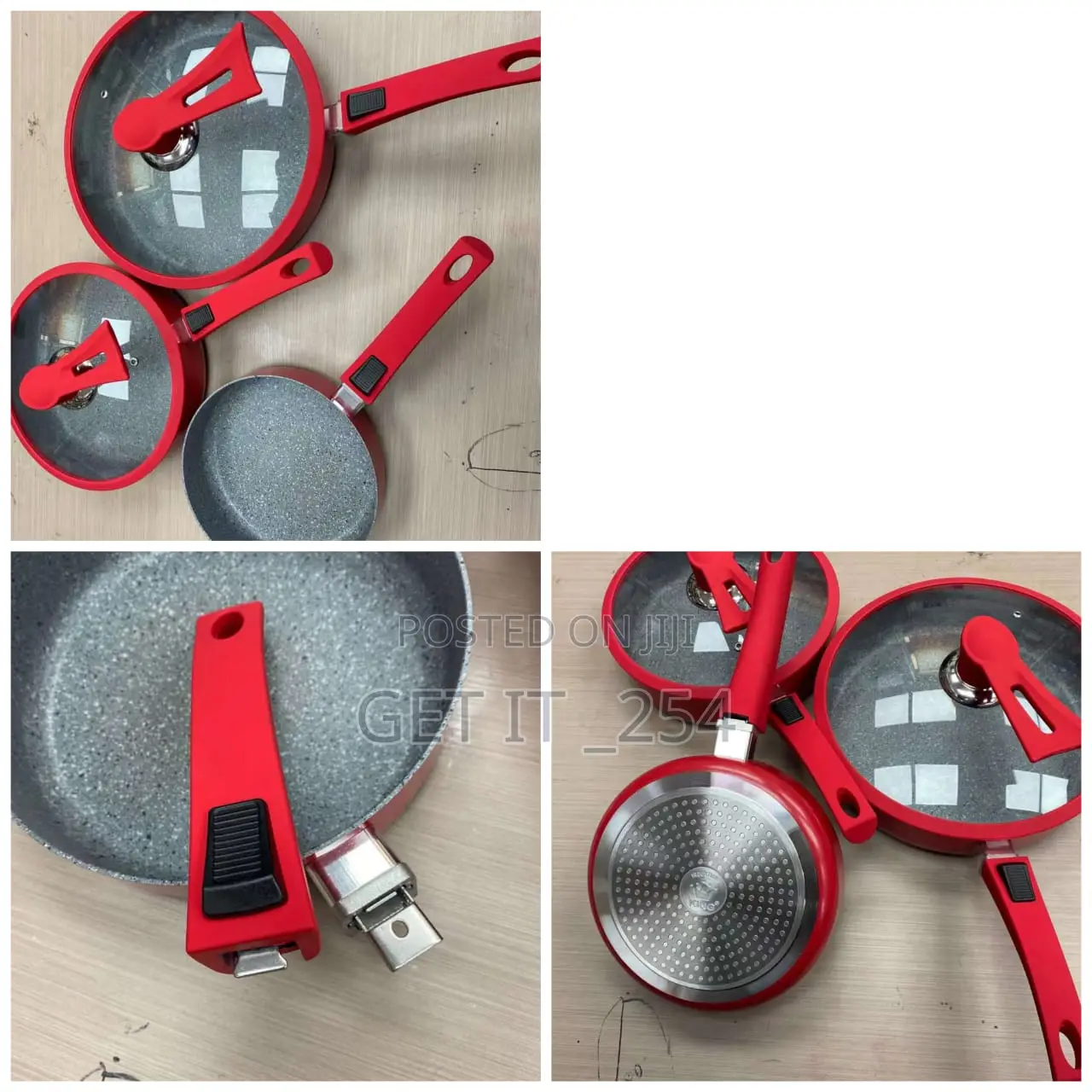 *3pcs Set Cooking Pot and Pan Sizes 20/24/28