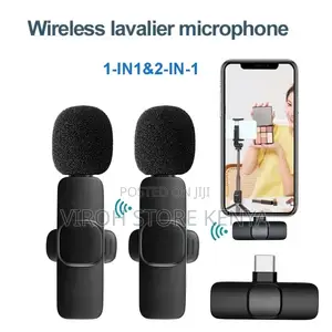 Lavelier Wireless Double Microphone 2 in 1 Type C Plug