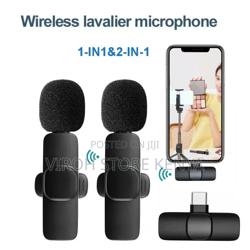Lavelier Wireless Double Microphone 2 in 1 Type C Plug