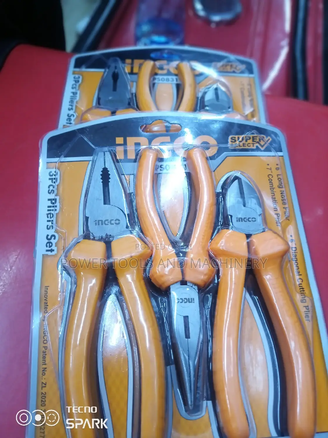 3pcs Set Ingco Pliers Set
