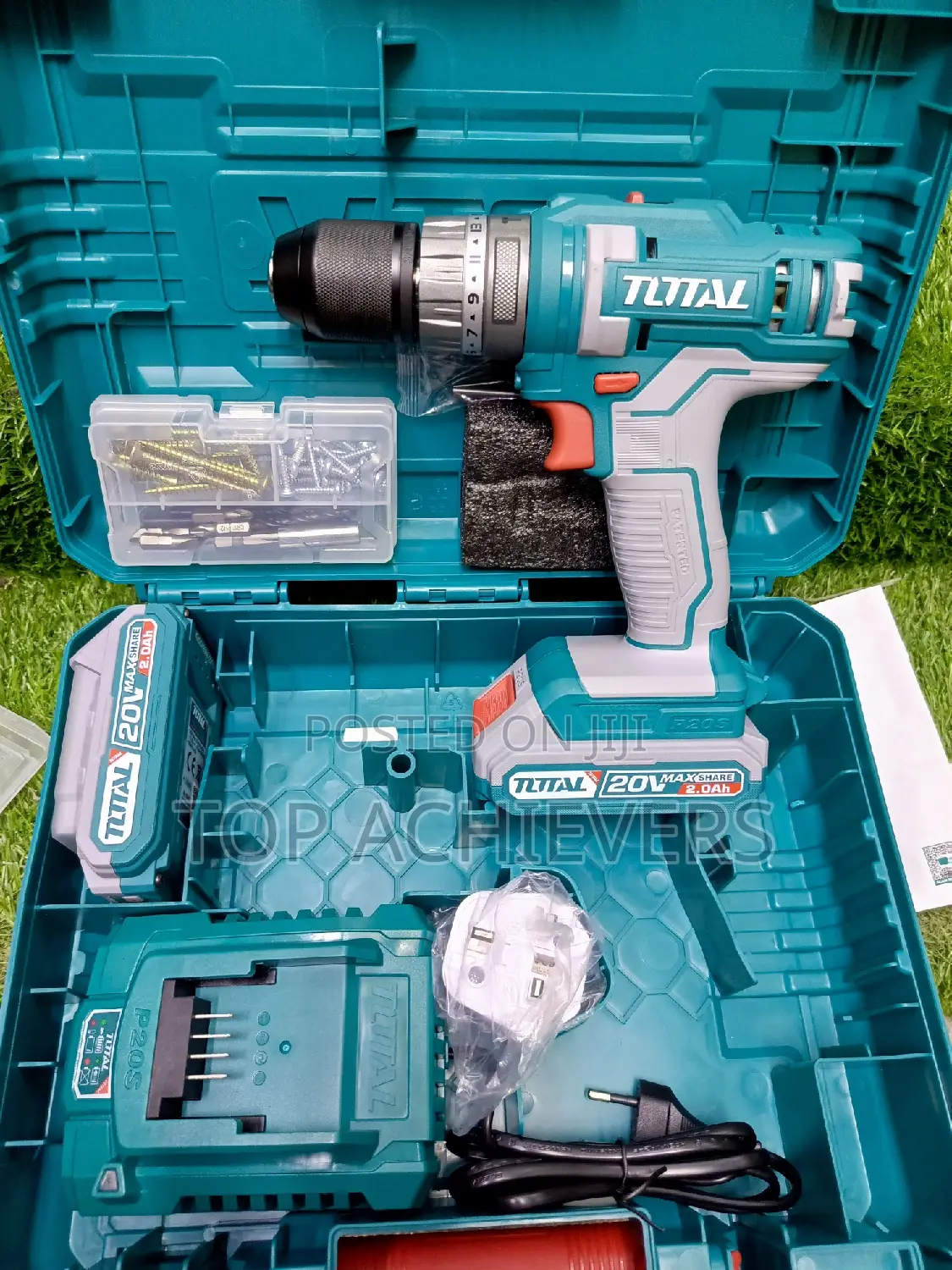 Total Cordless Hammer Drill 20v With 2 Batteries