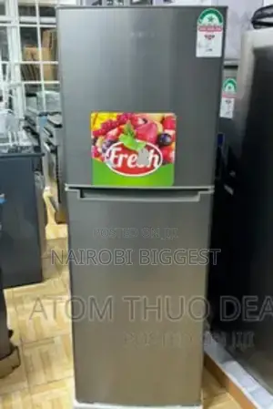 Volsmart Fridge 138l Grey Double Refrigerator