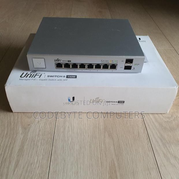 Ubiquiti US-8-150W Unifi Poe+ Gigabit 8 Port Switch + 2 SFP