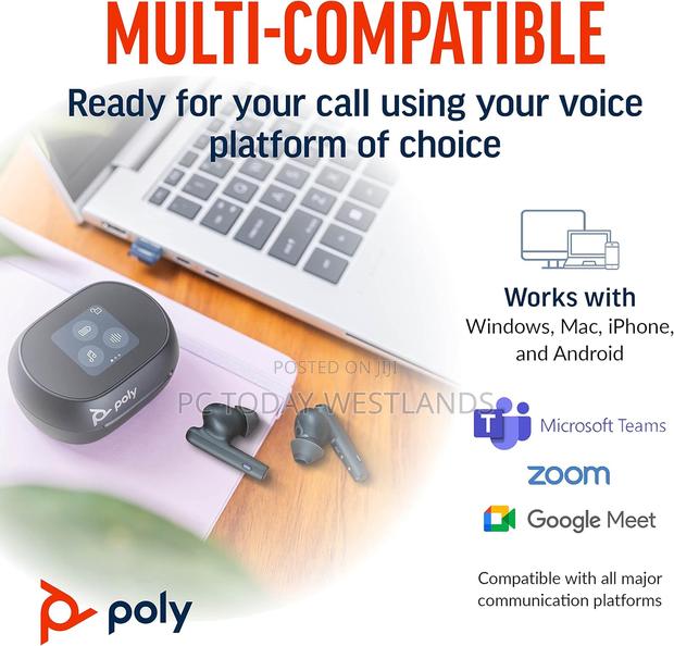 Poly Voyager Free 60+ UC Wireless Earbuds USB-A Dongle - thumbnail 11
