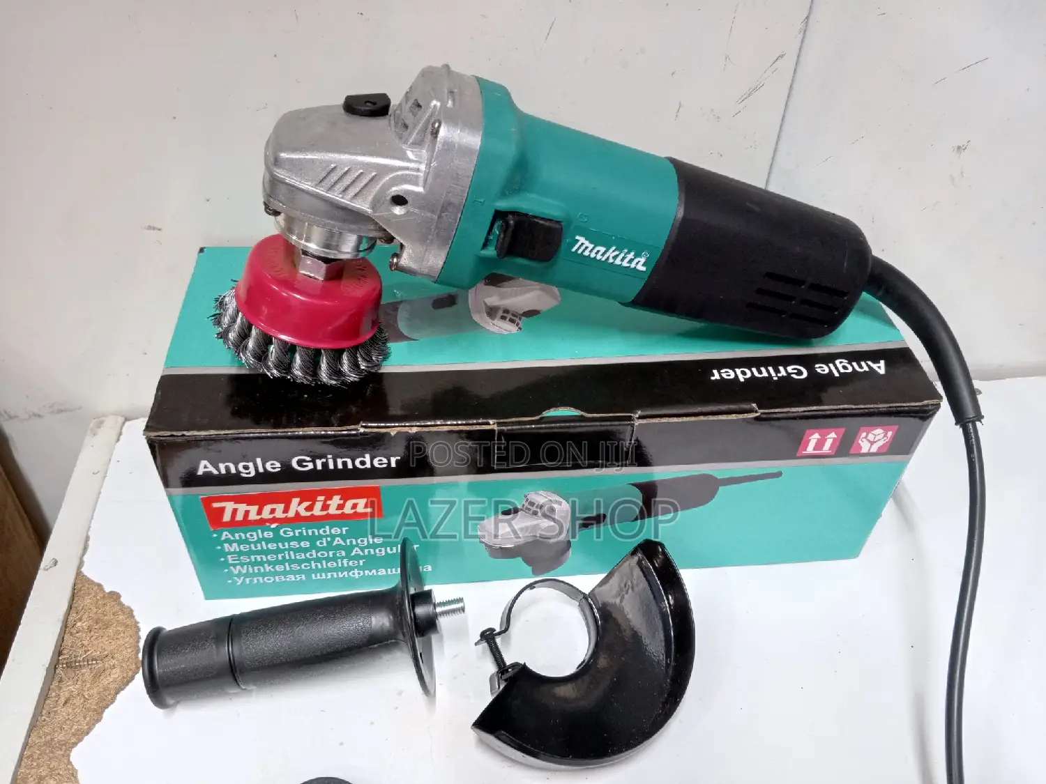 Grinder With Wire Brush