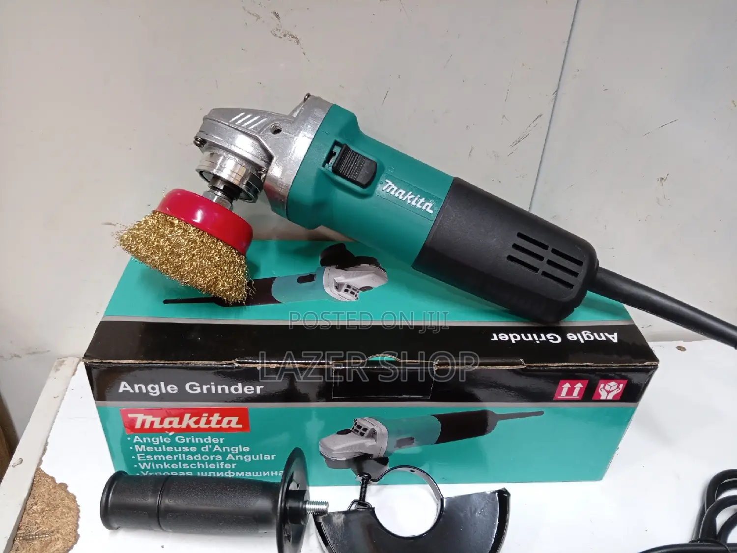 Grinder With Wire Brush