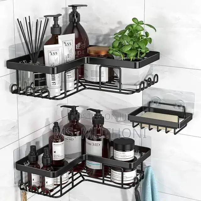 3pcs Set Corner Shower Caddy Shelf/Bathroom Organizer*