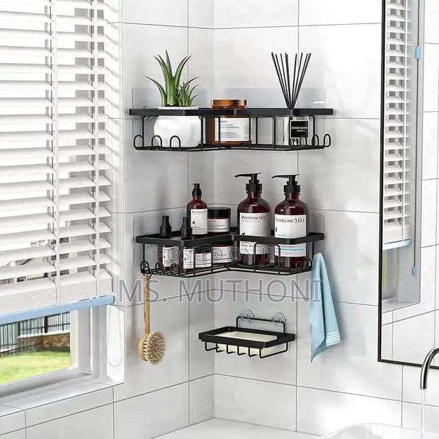 3pcs Set Corner Shower Caddy Shelf/Bathroom Organizer* - thumbnail 5