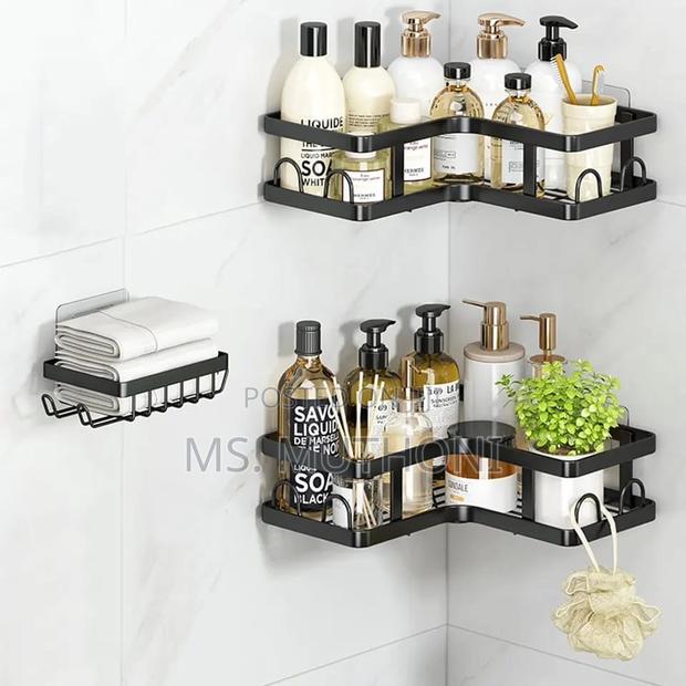 3pcs Set Corner Shower Caddy Shelf/Bathroom Organizer* - thumbnail 2