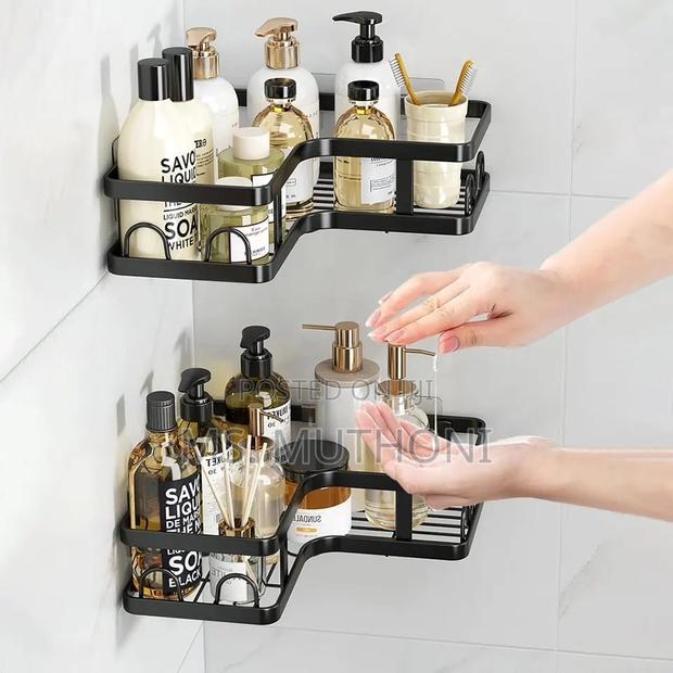 3pcs Set Corner Shower Caddy Shelf/Bathroom Organizer* - thumbnail 4