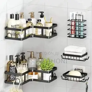 5pcs Set Corner Shower Caddy Shelf/Bathroom Organizer*