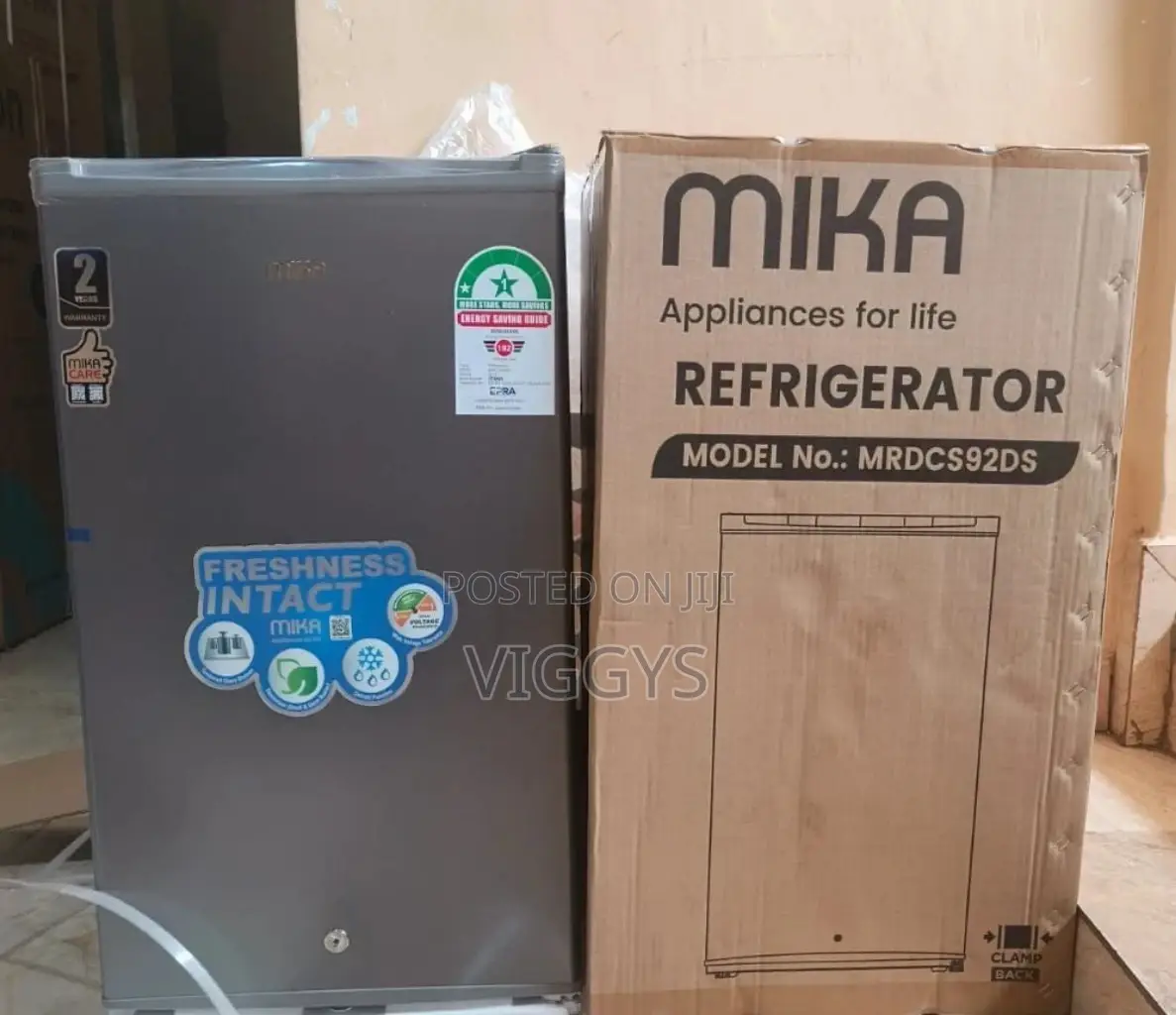 Mika 92 Litre Double Door Fridge
