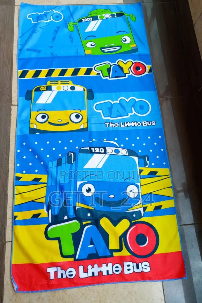*Cartoon Themed Towels*
 Size 70 Cm * 140 Cm
 