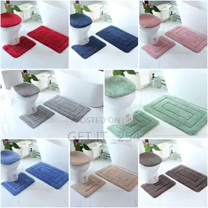 *3pc Toilet Set Mats*
 *Contains:* 3pc Set