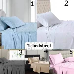  *4pc Coloured 100% Cotton Bedsheet