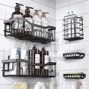 5pcs Set Shower Caddy Shelf/Bathroom Organizer*