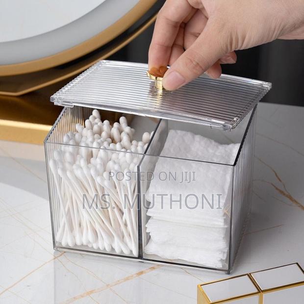 Double Multifunction Makeup Cotton Pad Storage Box - main view