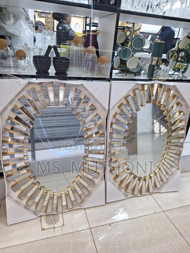 Oval Sunburst Wall Decor Mirror 94 Cm/65 Cm - thumbnail 2