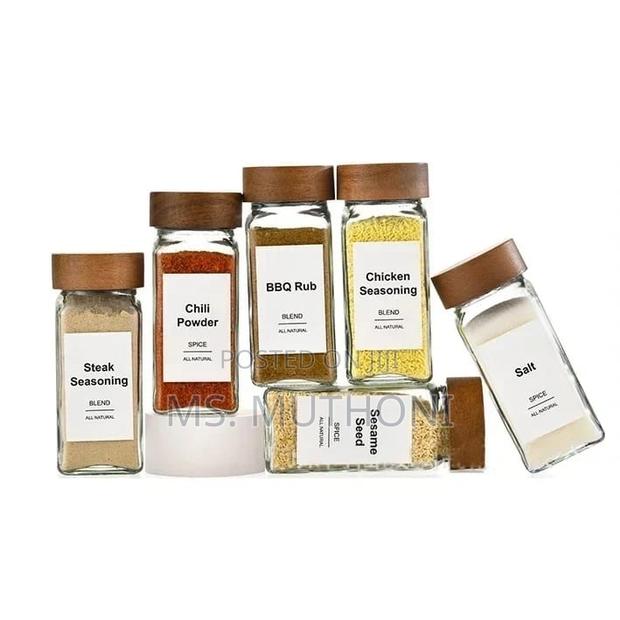 29pcs Set Glass Storage Jars With Bamboo Lid - thumbnail 4