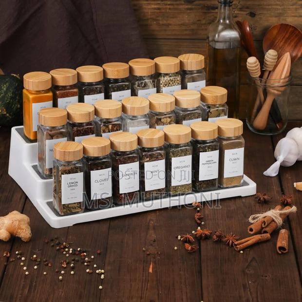 29pcs Set Glass Storage Jars With Bamboo Lid - thumbnail 2
