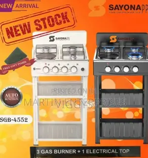 Sayona 3 Gas 1 Electric Plate Free Standing Cooker