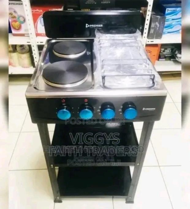 2 Plate Electric + 2 Gas Cooker Free Standing Cooker