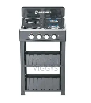 2 Electronic Plate +2 Gas Cooker Free Standing Cooker